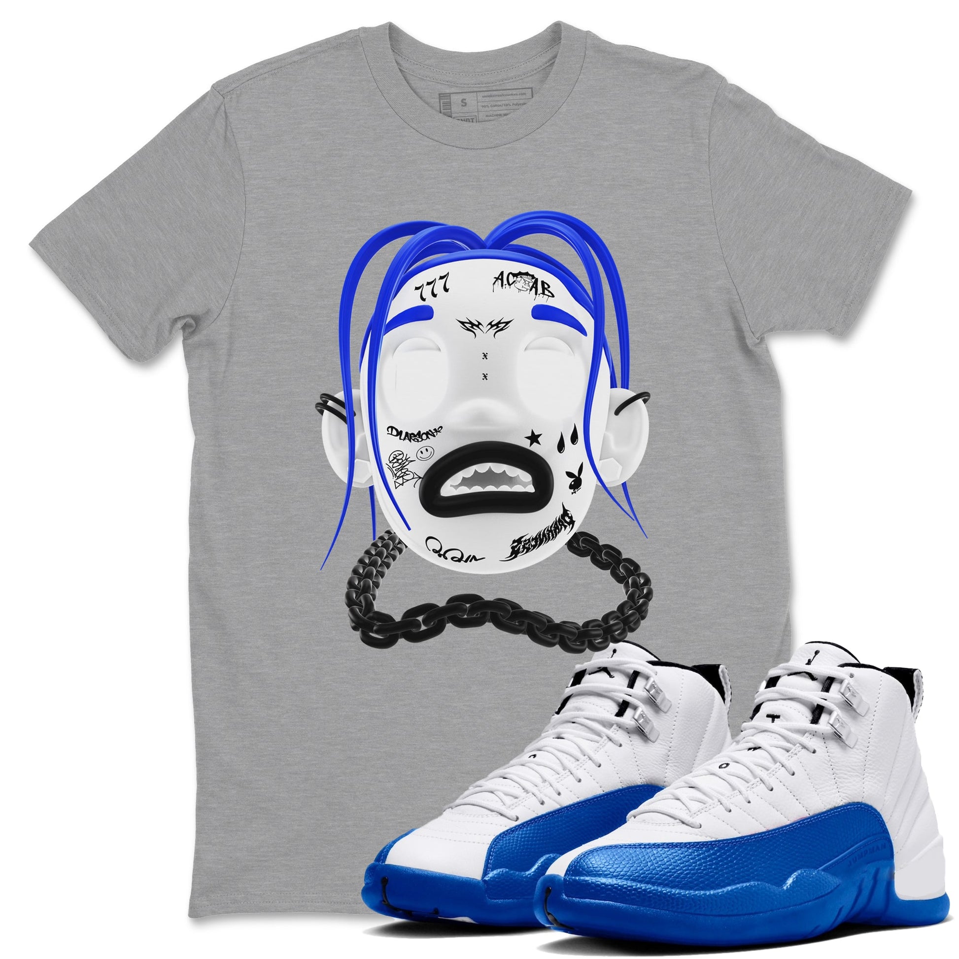 Goosebumps Boy Sneaker Tees - Air Jordan 12 Blueberry
