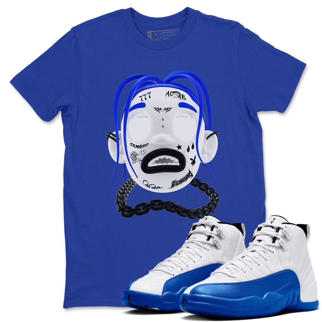 Goosebumps Boy Sneaker Tees - Air Jordan 12 Blueberry
