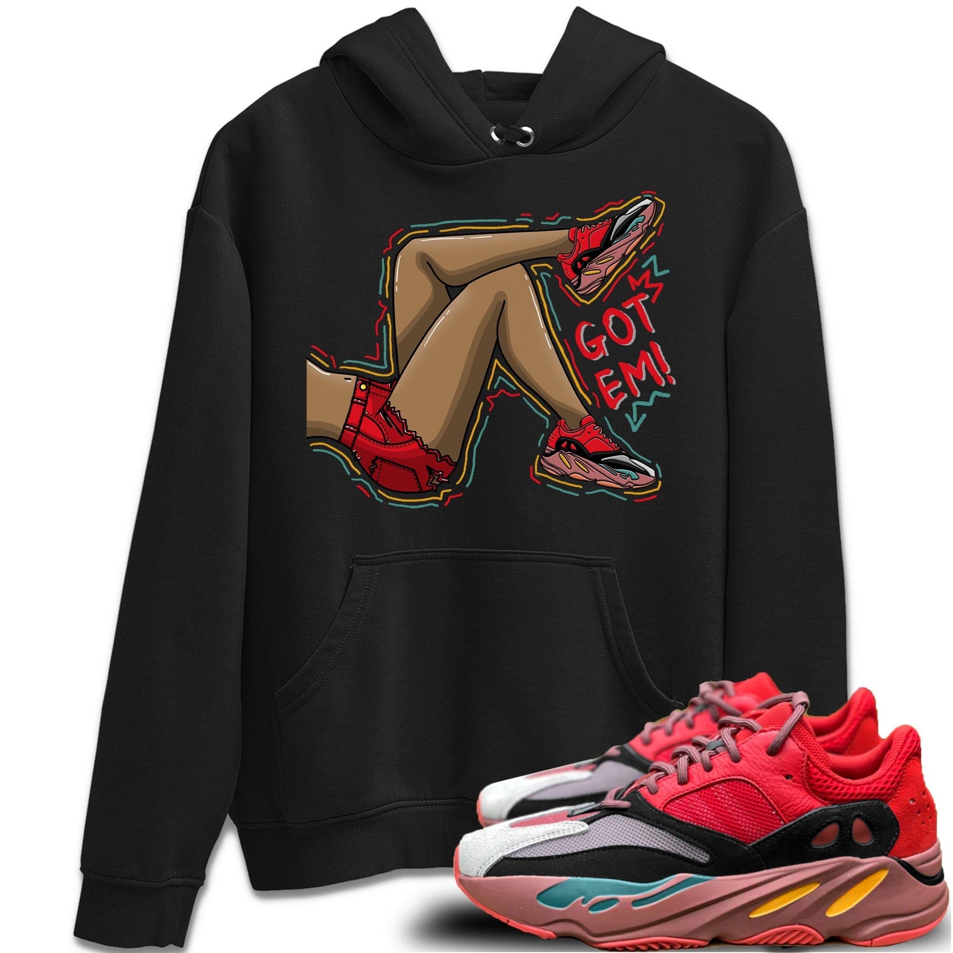 Got Em Legs Unisex Tops - Yeezy 700 Hi-Res Red