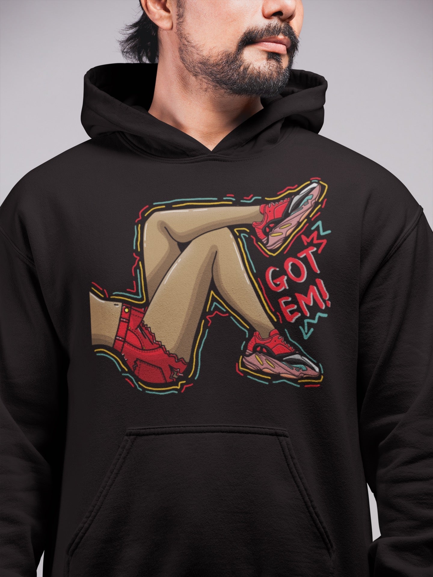 Got Em Legs Unisex Tops - Yeezy 700 Hi-Res Red