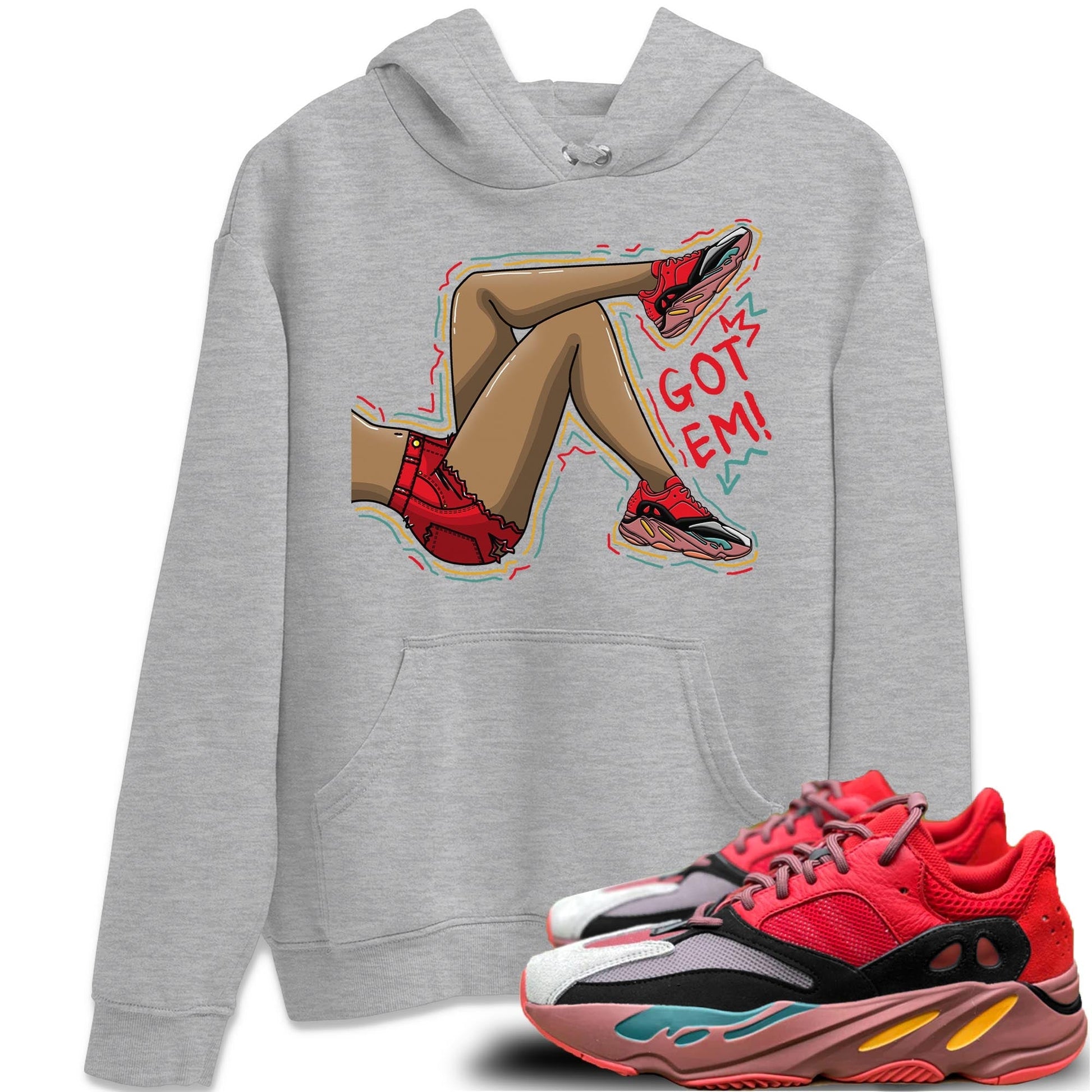 Got Em Legs Unisex Tops - Yeezy 700 Hi-Res Red