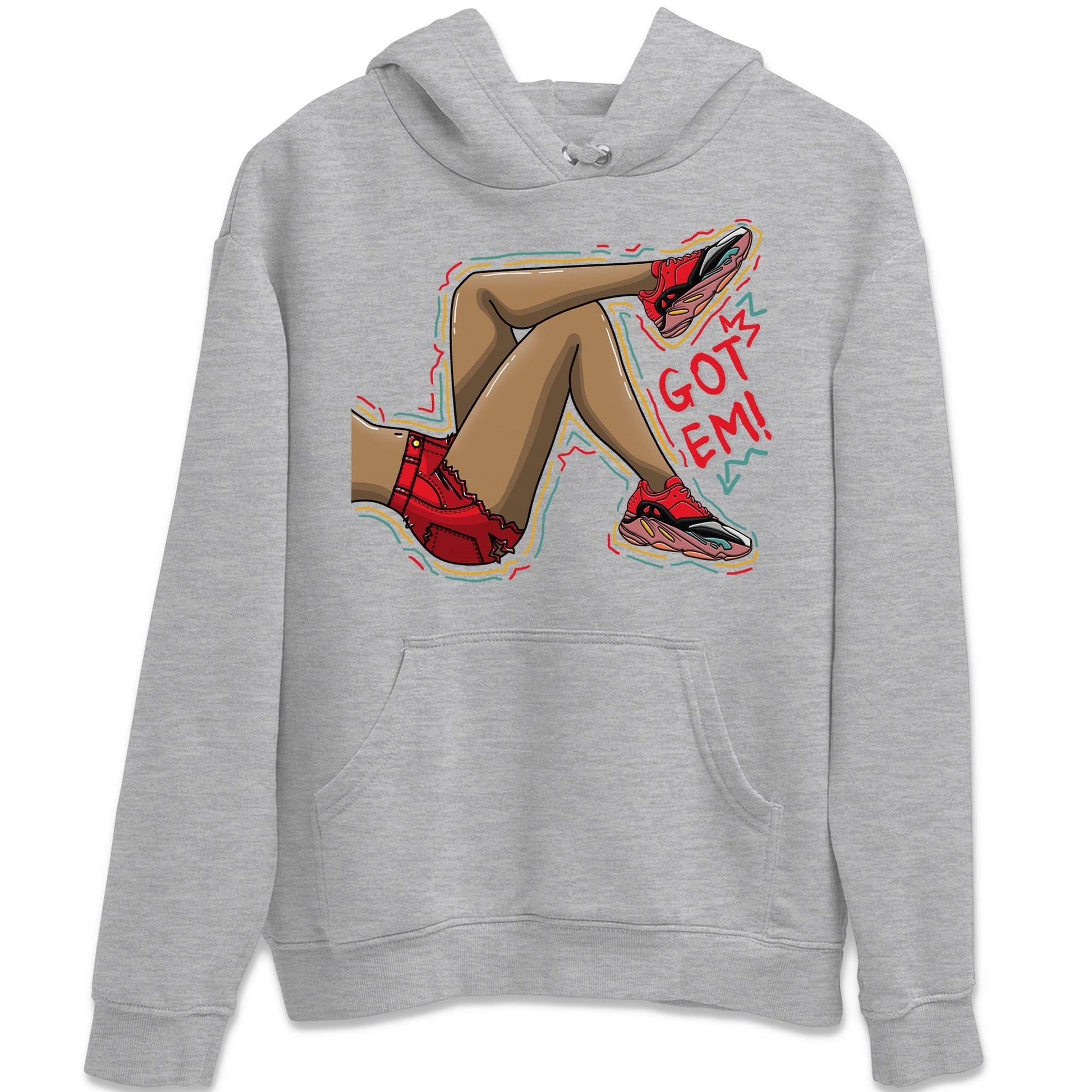Got Em Legs Unisex Tops - Yeezy 700 Hi-Res Red