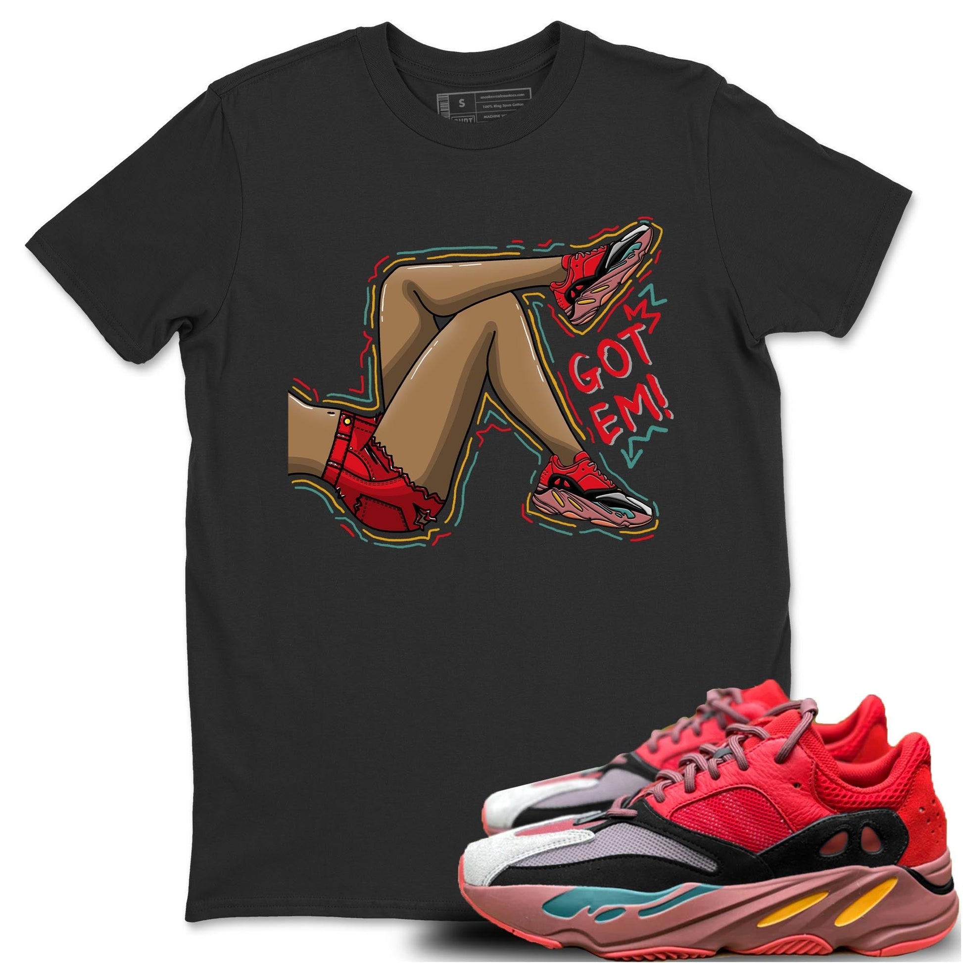 Got Em Legs Unisex Tops - Yeezy 700 Hi-Res Red