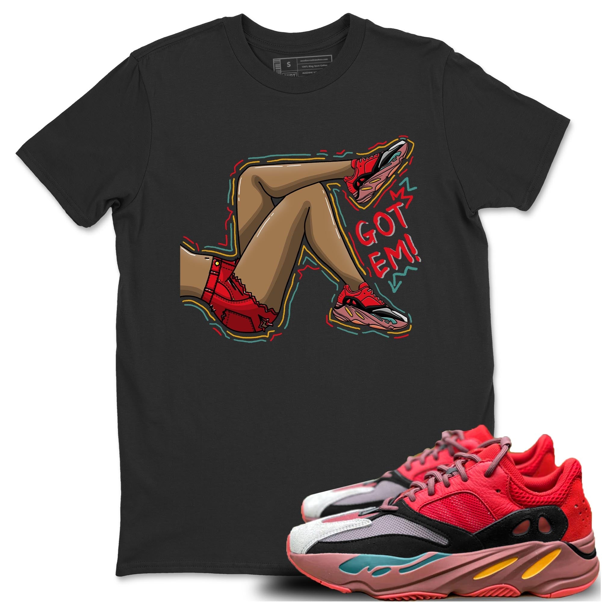 Got Em Legs Unisex Tops - Yeezy 700 Hi-Res Red