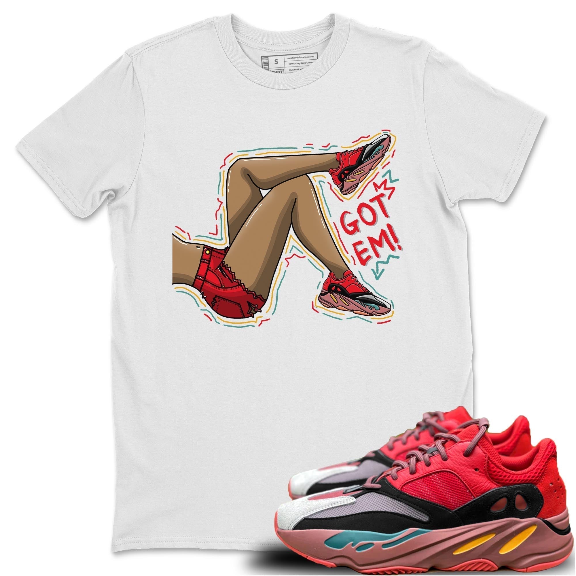 Got Em Legs Unisex Tops - Yeezy 700 Hi-Res Red