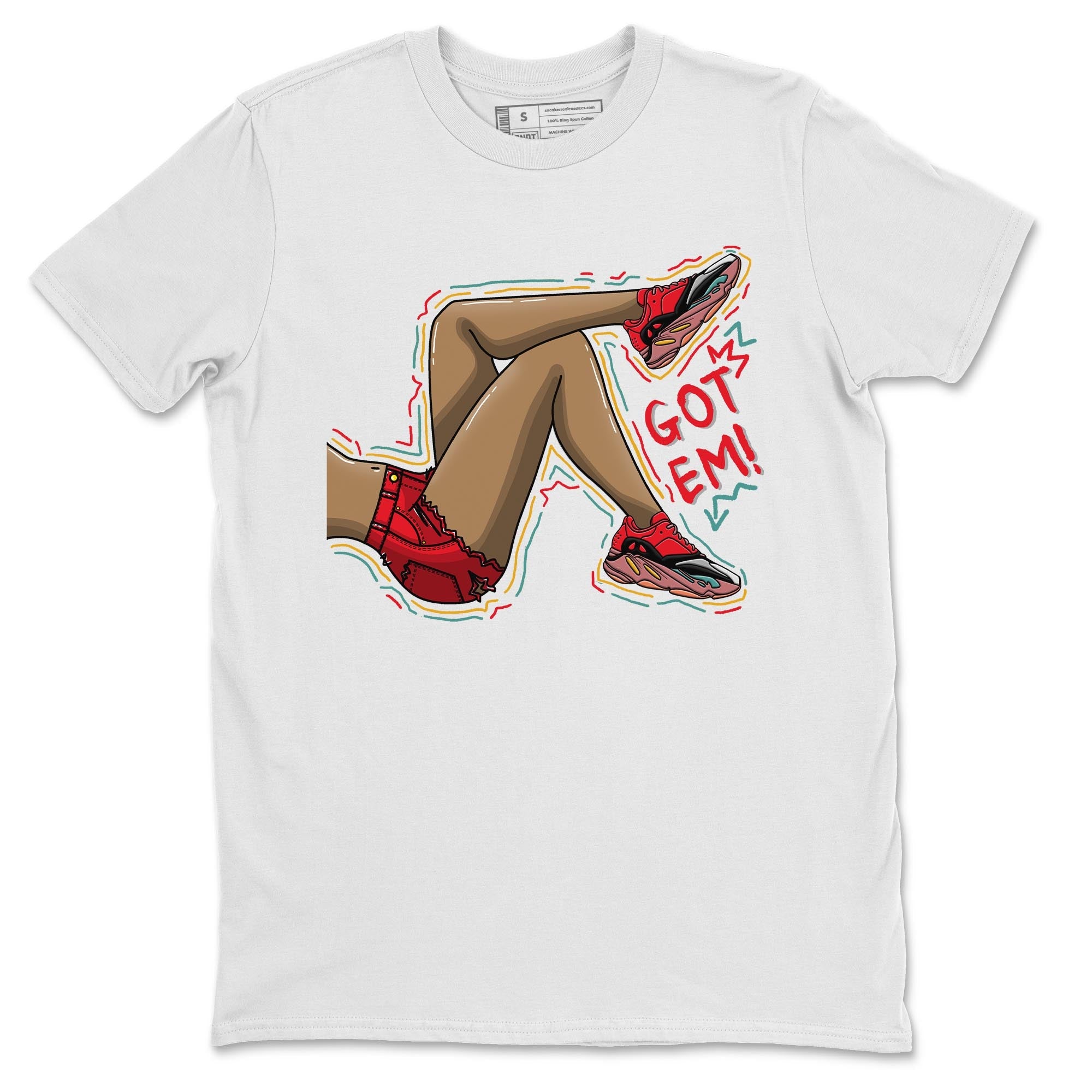 Got Em Legs Unisex Tops - Yeezy 700 Hi-Res Red