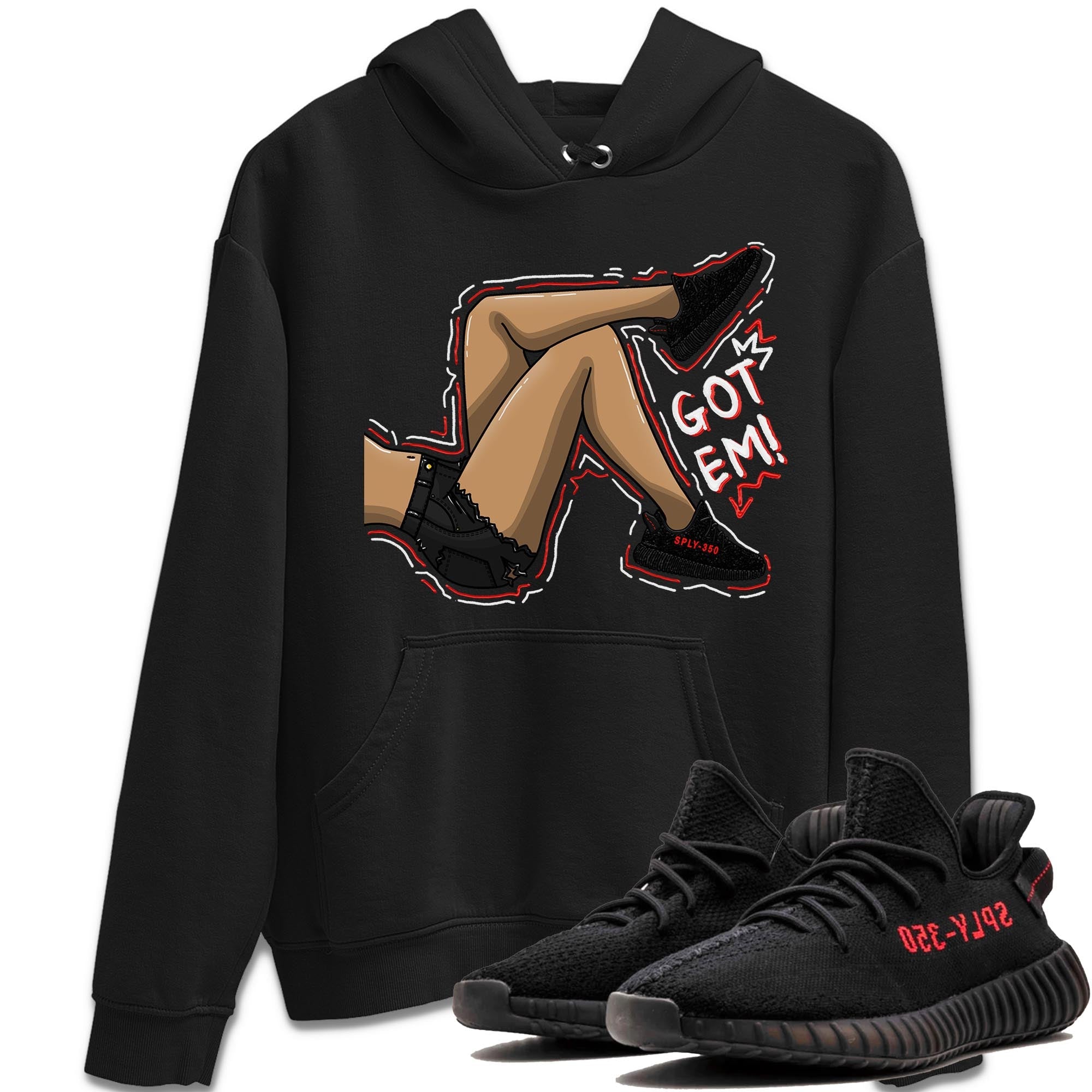 Got Em Legs Sneaker Tee - Yeezy 350 Bred
