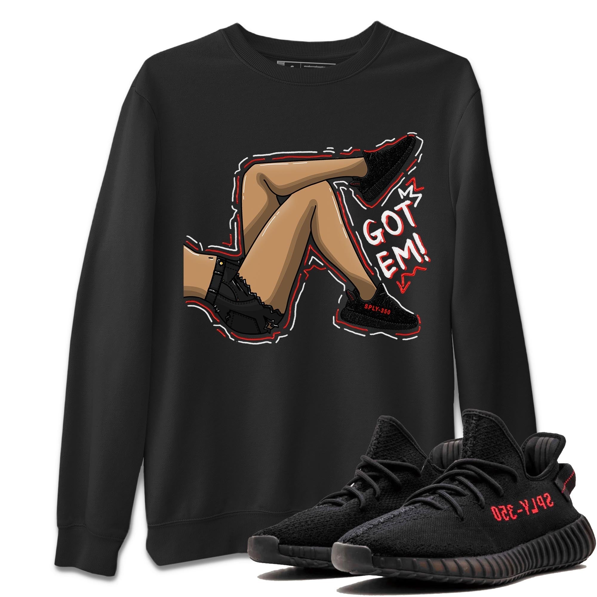 Got Em Legs Sneaker Tee - Yeezy 350 Bred