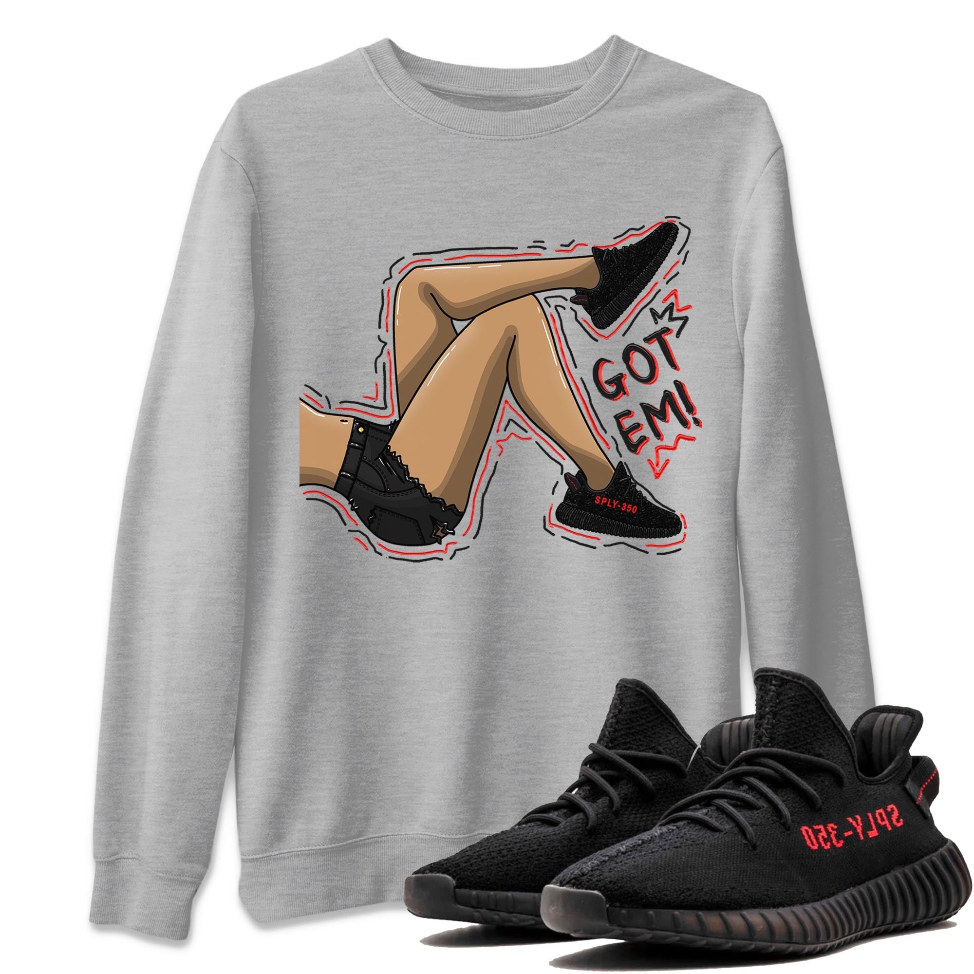 Got Em Legs Sneaker Tee - Yeezy 350 Bred