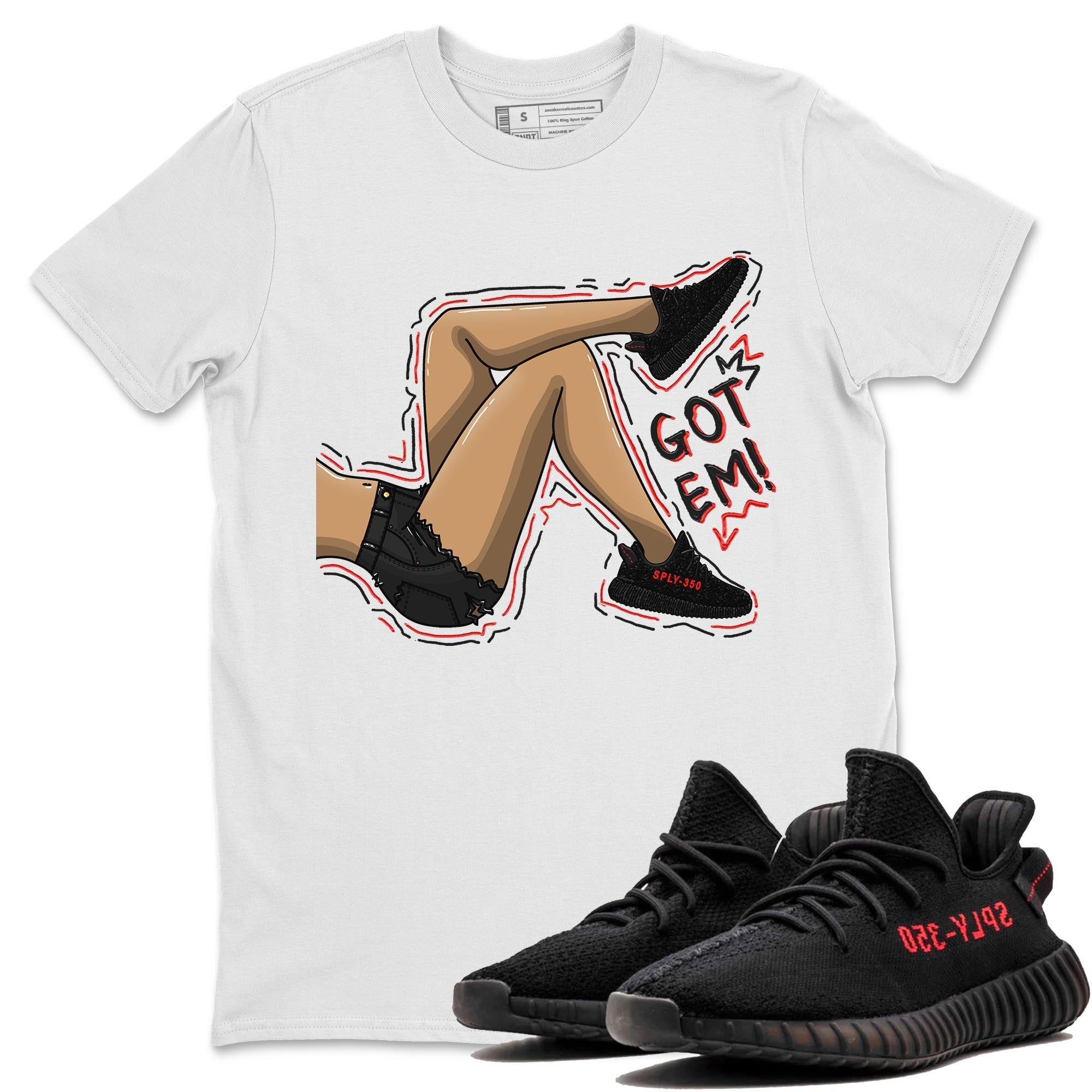 Got Em Legs Sneaker Tee - Yeezy 350 Bred