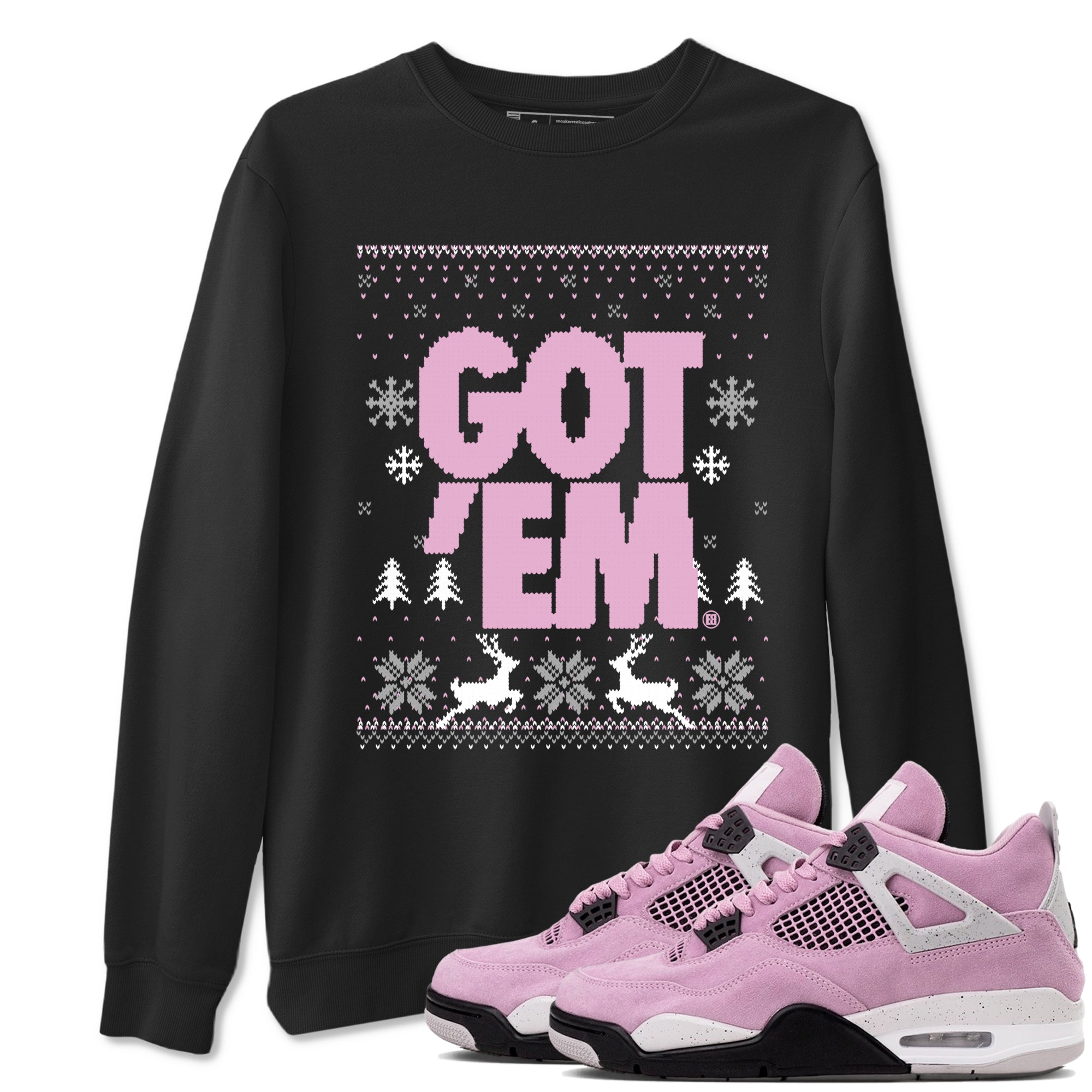 Got Em Ugly Sweater Sneaker Tees - Air Jordan 4 Orchid