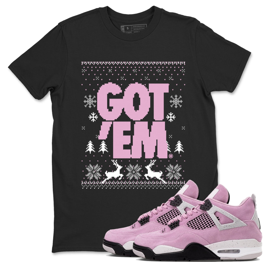 Got Em Ugly Sweater Sneaker Tees - Air Jordan 4 Orchid