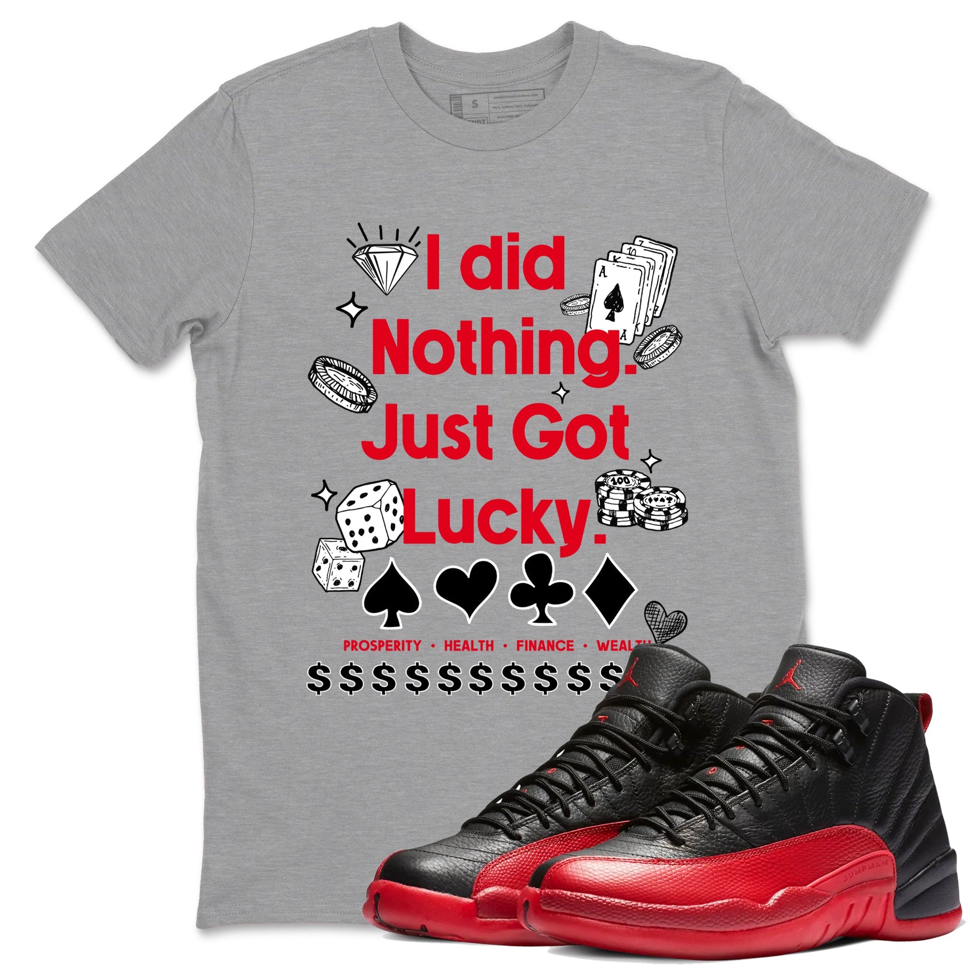 Got Lucky Sneaker Tees - Air Jordan 12 Flu Game