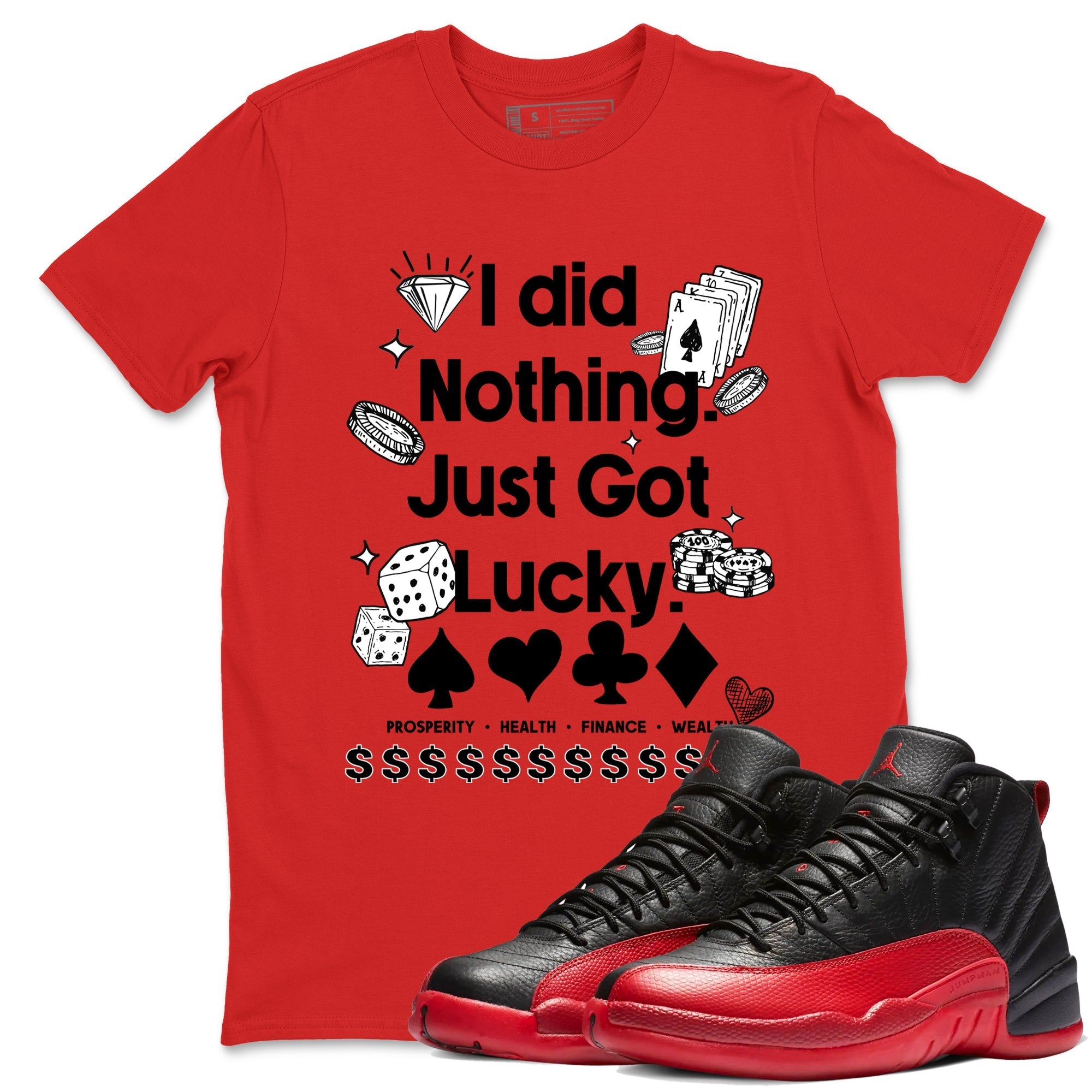 Got Lucky Sneaker Tees - Air Jordan 12 Flu Game