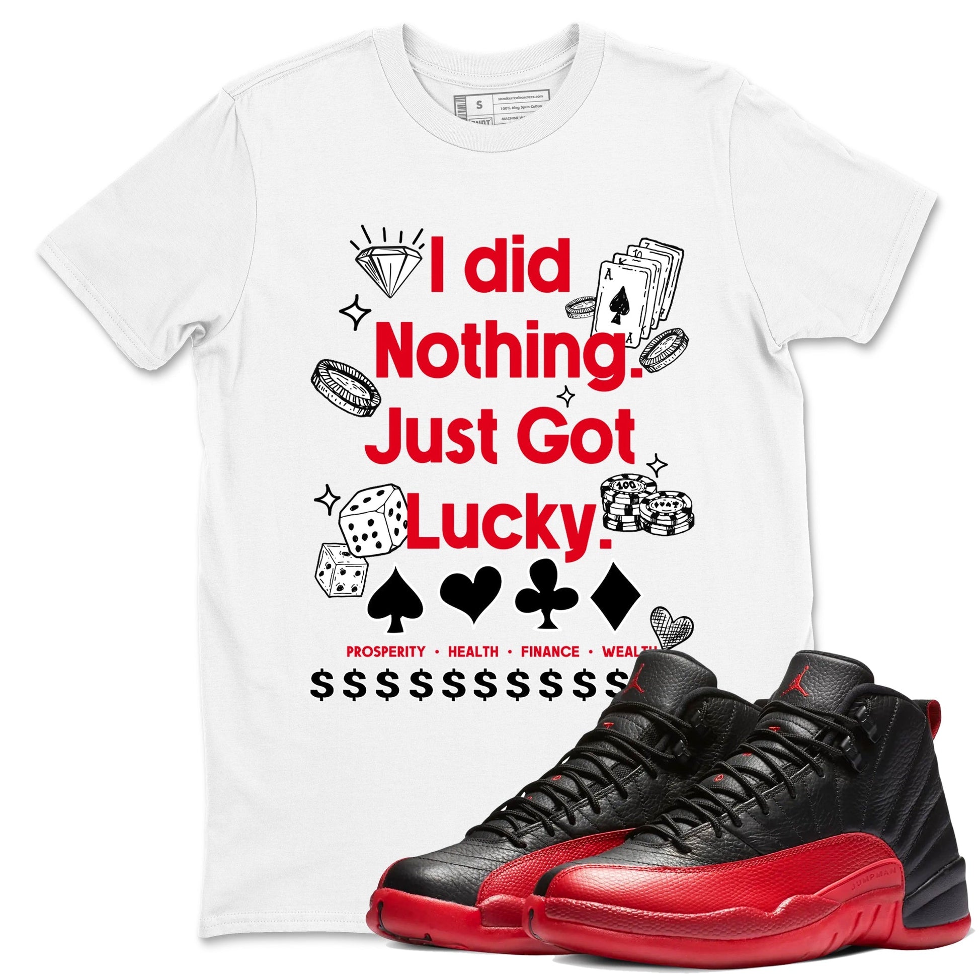 Got Lucky Sneaker Tees - Air Jordan 12 Flu Game