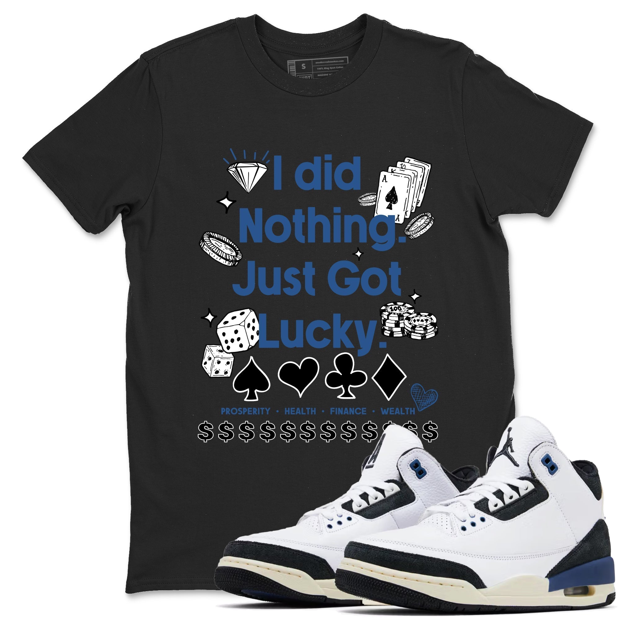 Got Lucky Sneaker Tees - Air Jordan 3 A Ma Maniere x Diffused Blue