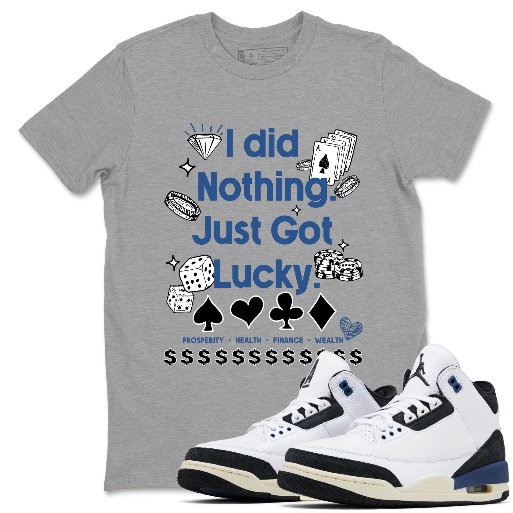 Got Lucky Sneaker Tees - Air Jordan 3 A Ma Maniere x Diffused Blue