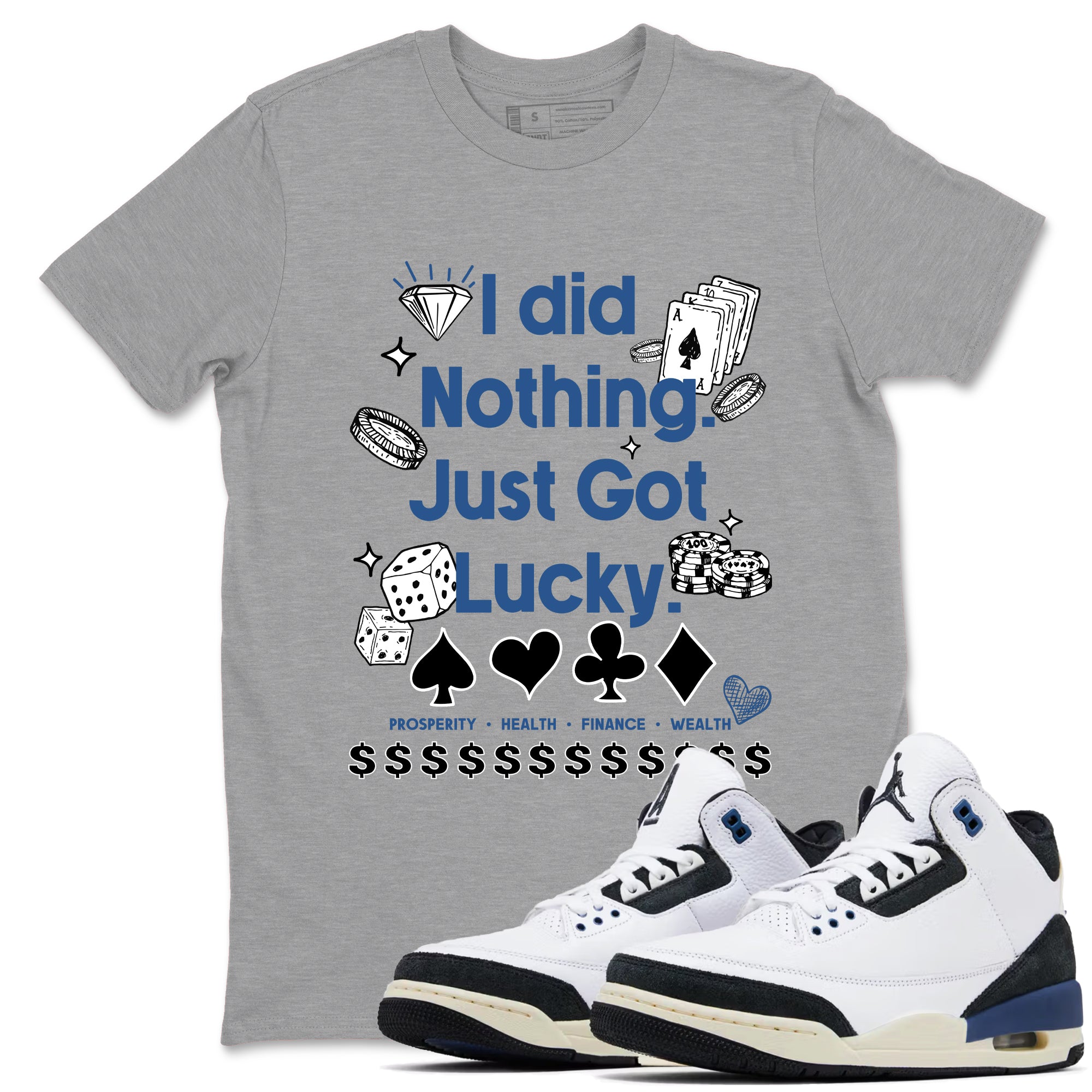 Got Lucky Sneaker Tees - Air Jordan 3 A Ma Maniere x Diffused Blue