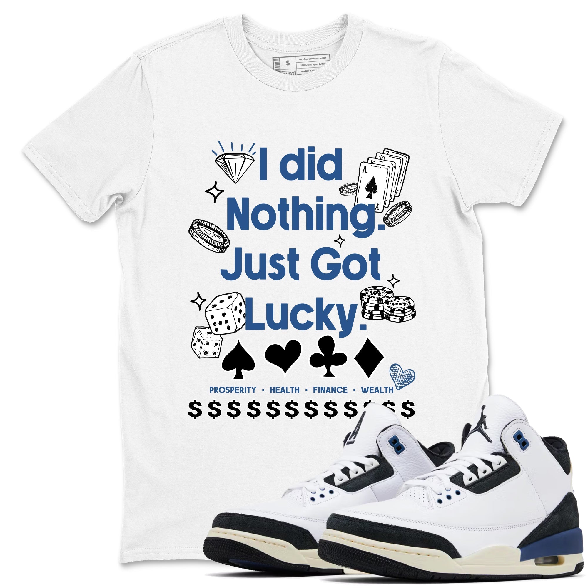 Got Lucky Sneaker Tees - Air Jordan 3 A Ma Maniere x Diffused Blue