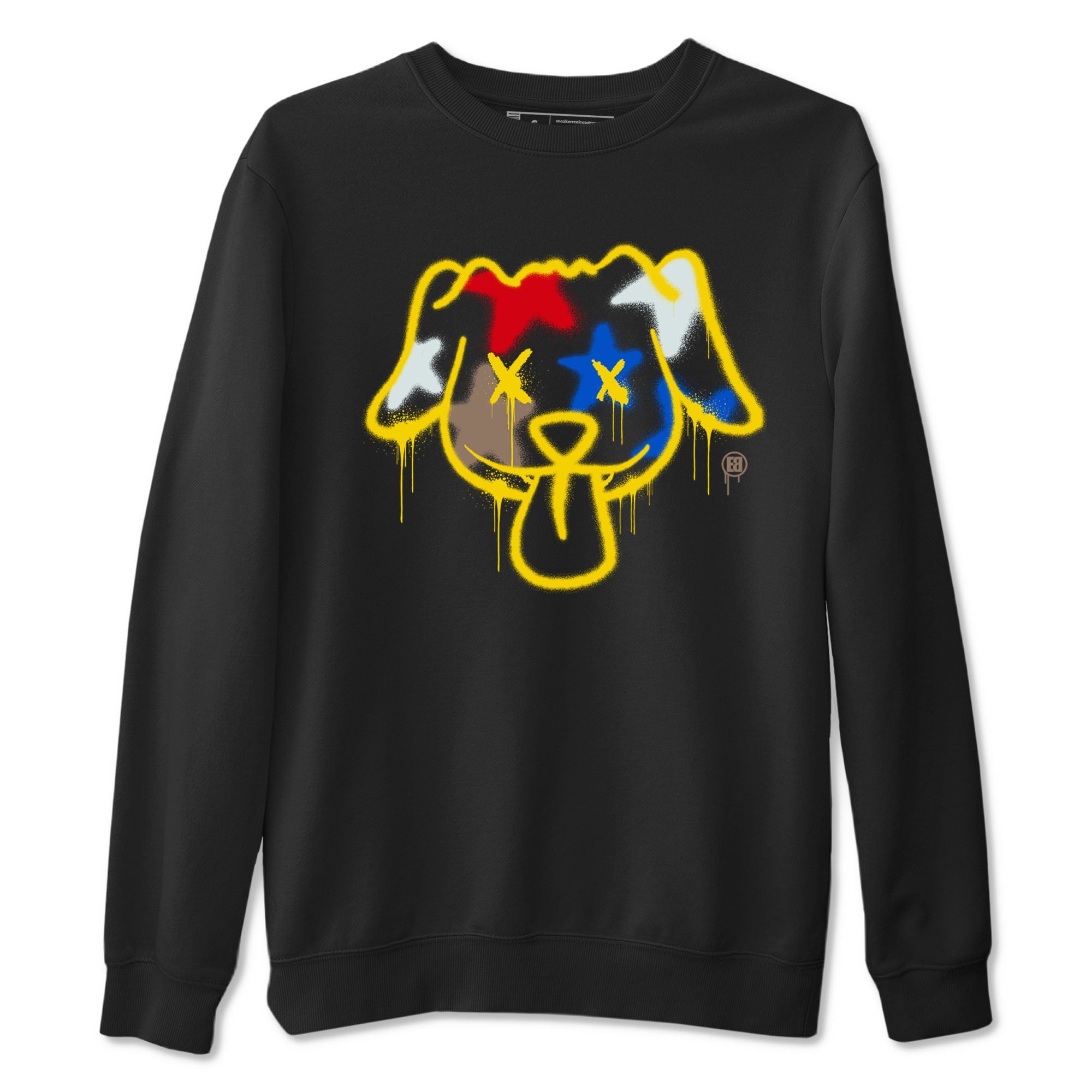 Graffiti Dog Sneaker Tees - Air Jordan 1 Travis Scott Canary