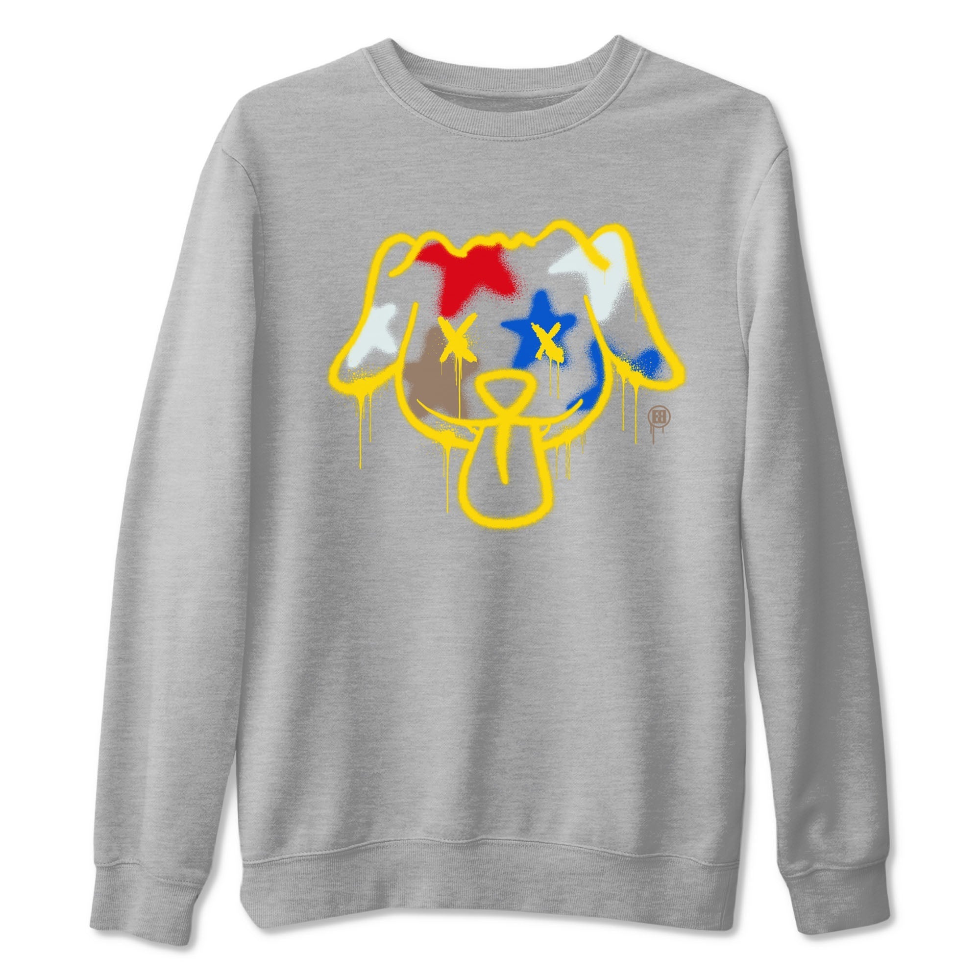 Graffiti Dog Sneaker Tees - Air Jordan 1 Travis Scott Canary