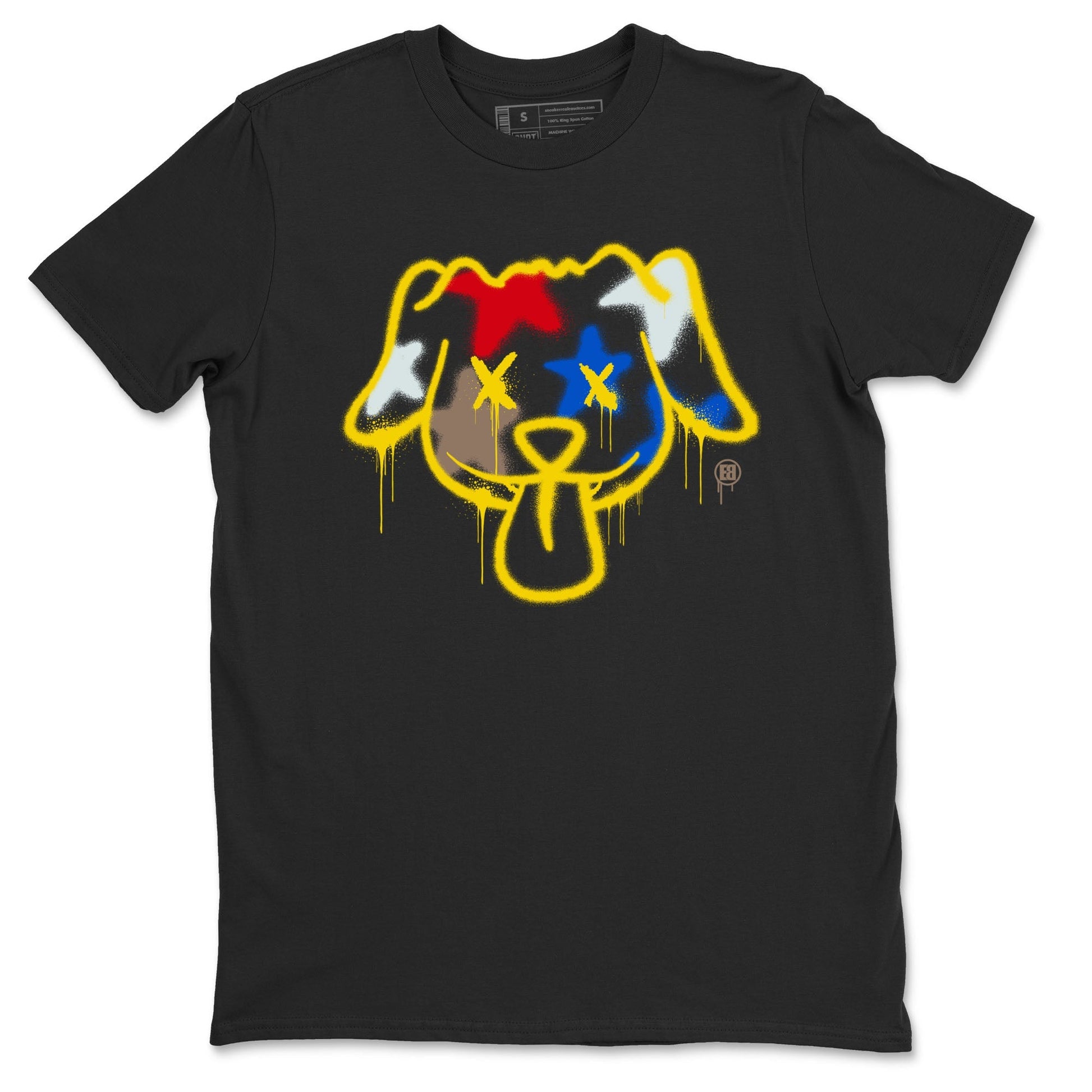 Graffiti Dog Sneaker Tees - Air Jordan 1 Travis Scott Canary