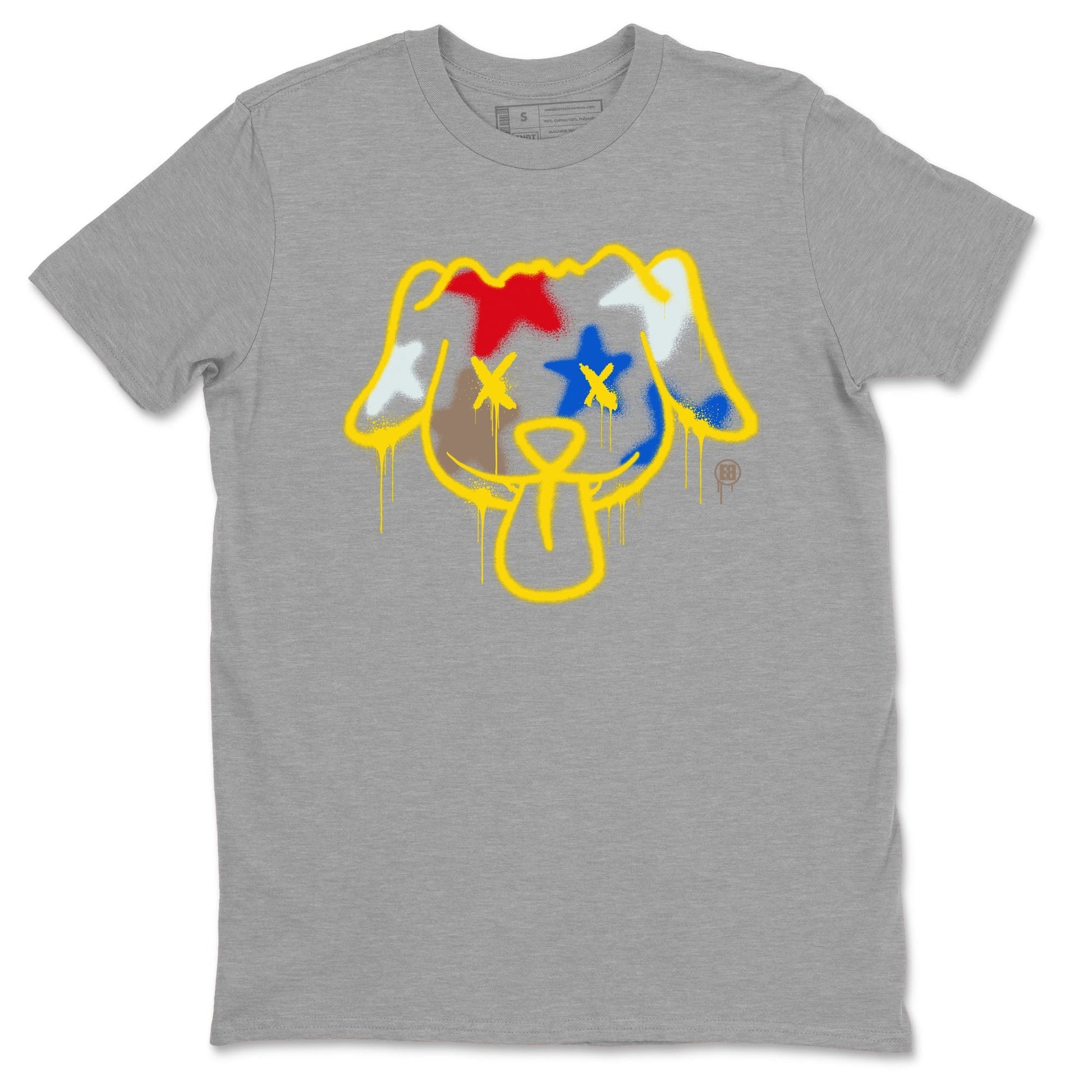 Graffiti Dog Sneaker Tees - Air Jordan 1 Travis Scott Canary
