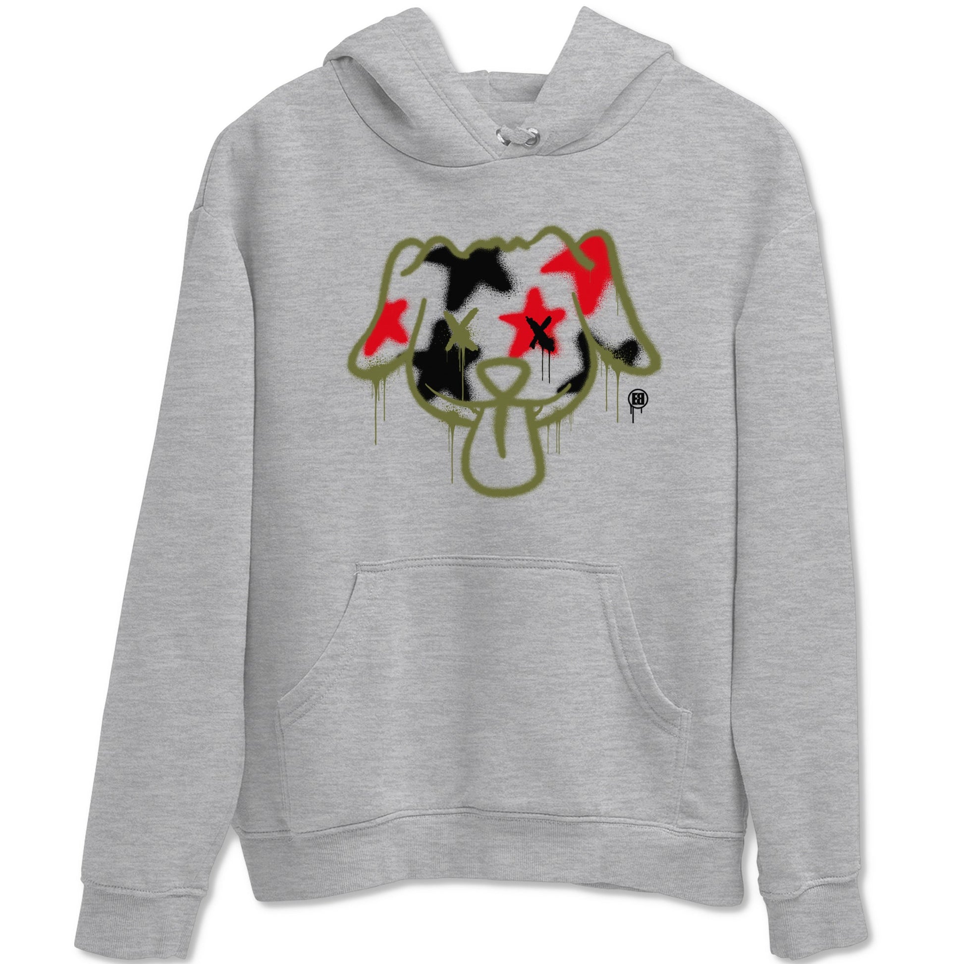 Graffiti Dog Sneaker Tees - Air Jordan 1 Travis Scott Medium Olive