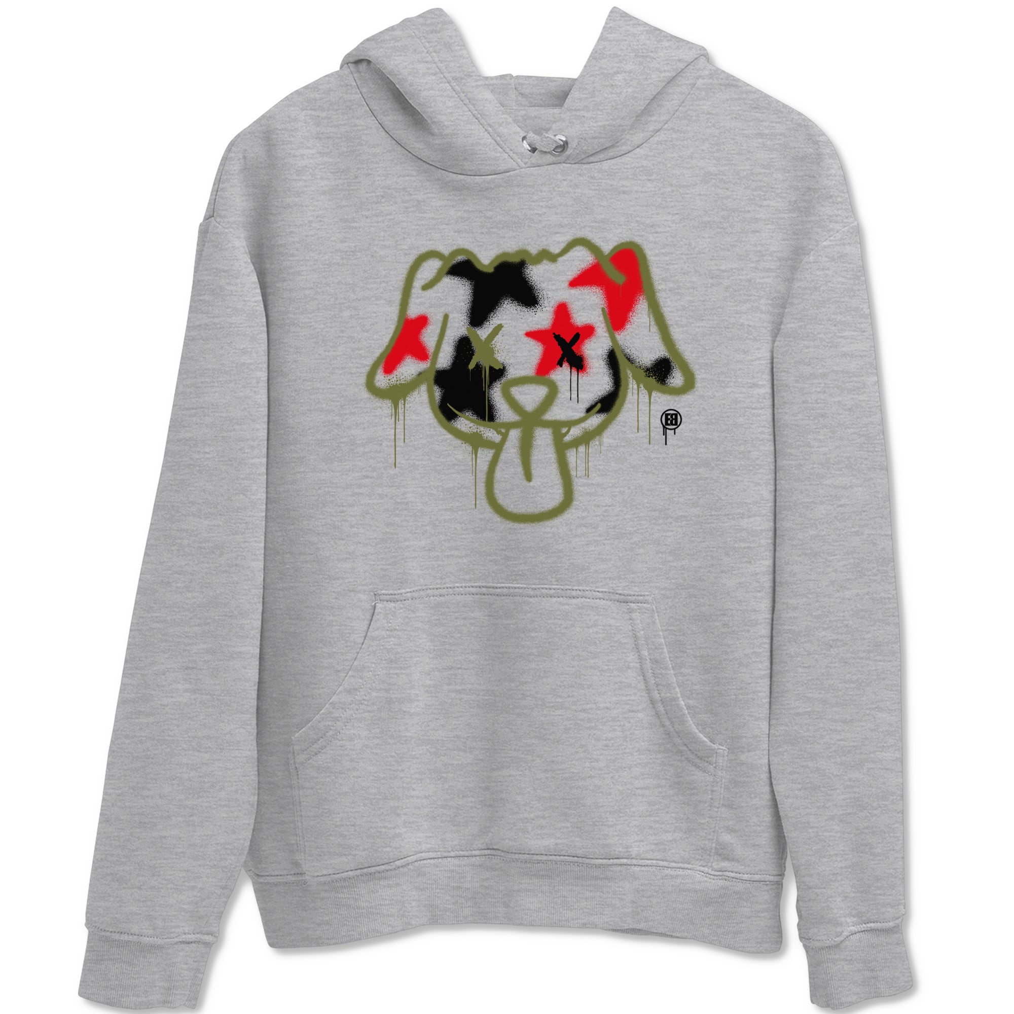 Graffiti Dog Sneaker Tees - Air Jordan 1 Travis Scott Medium Olive