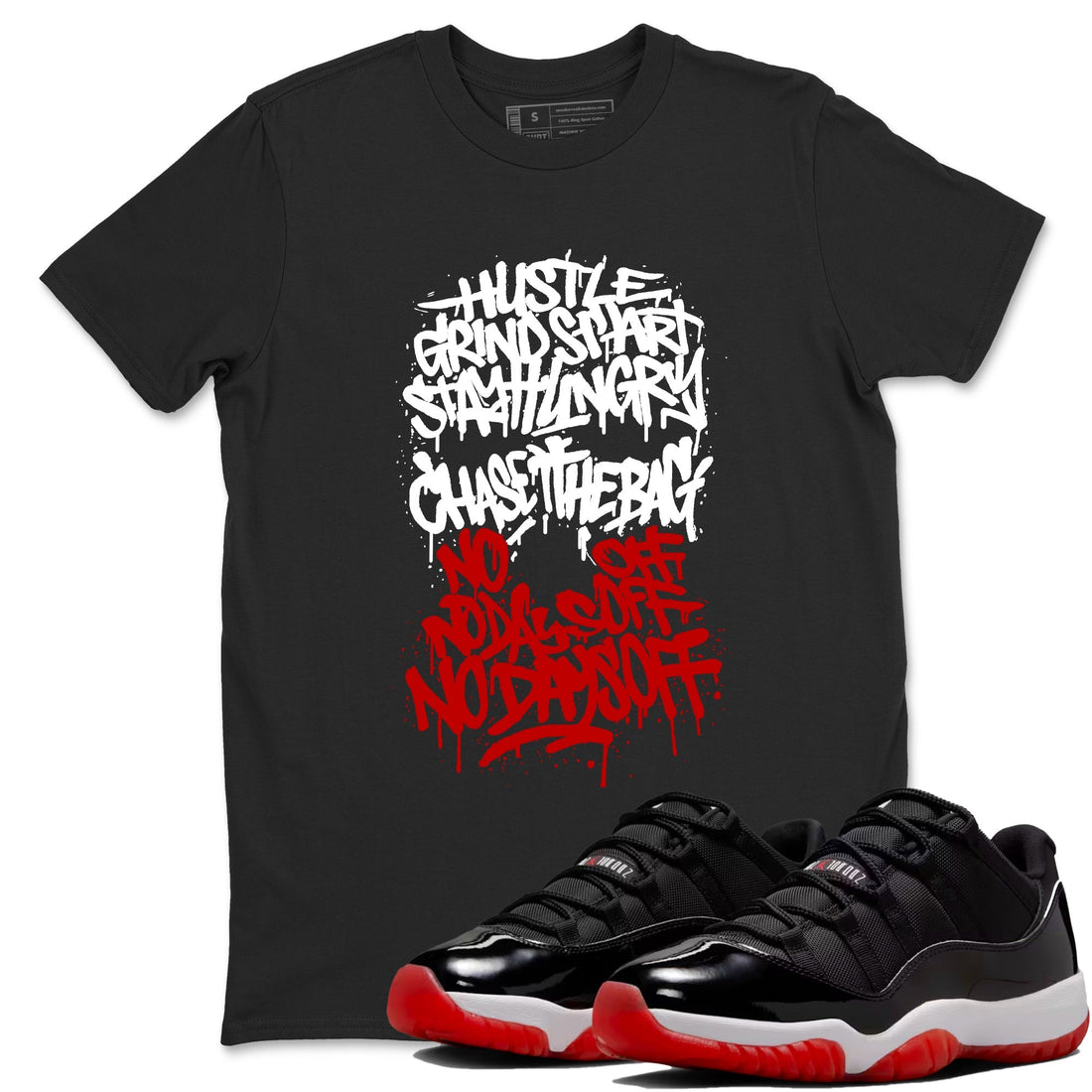 Graffiti Scream Sneaker Tees - Air Jordan 11 Bred