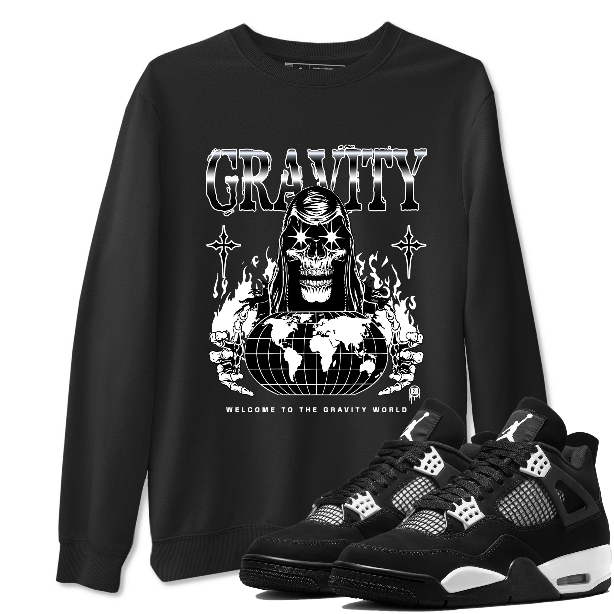 Gravity Sneaker Tees - Air Jordan 4 White Thunder