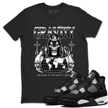 Gravity Sneaker Tees - Air Jordan 4 White Thunder