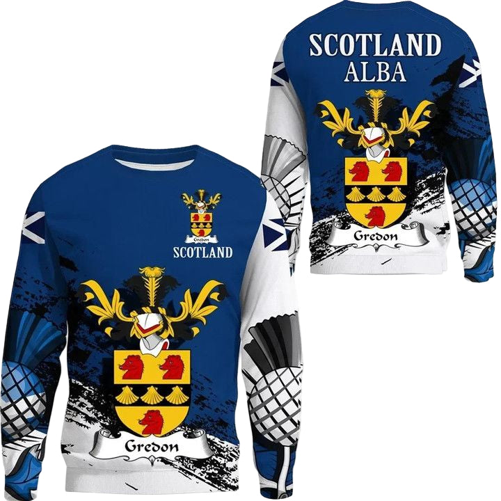 Gredon Scottish Family Crest Scotland Special Sweater A7 ? Usalast