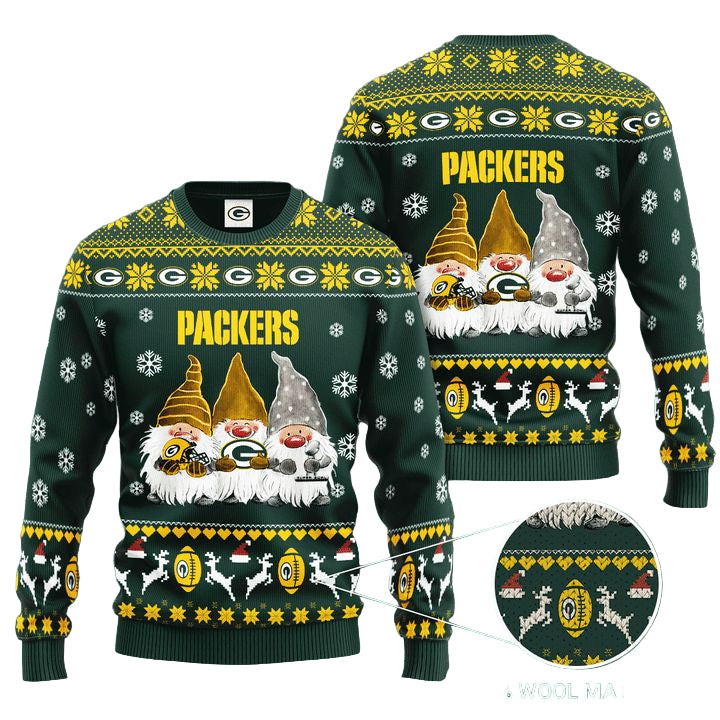 Green Bay Packers Gnome De Noel Christmas Ugly Sweater ? Usalast