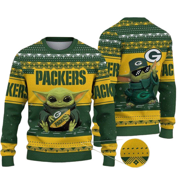Green Bay Packers Merry Christmas Knitted Ugly Sweater ? Usalast