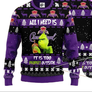 Grinch Need Crown Royal Whiskey Lover 3d Ugly Christmas Sweater ? Usalast