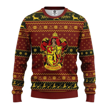 Gryffindor Crest Ugly Christmas Sweater Amazing Gift Idea Thanksgiving Gift ? Usalast