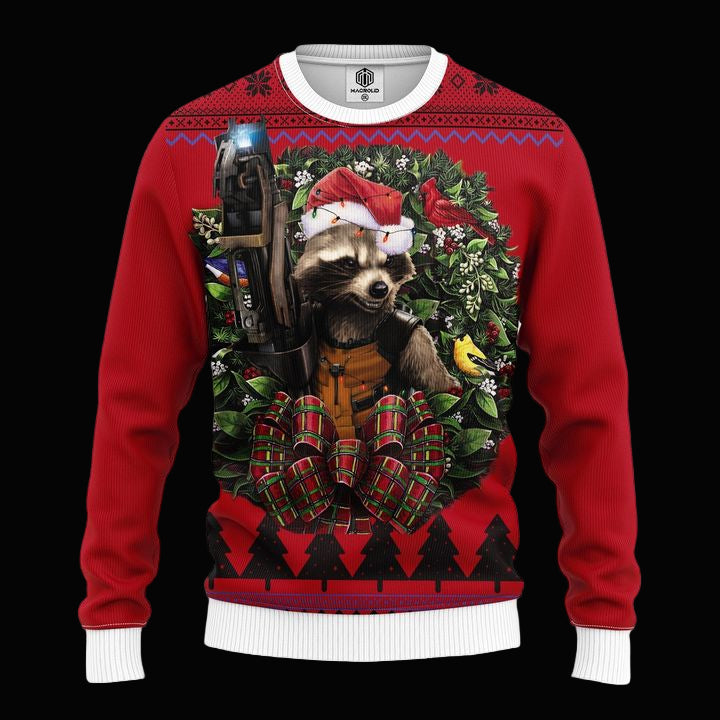 Guardians Of The Galaxy Rocket Racoon Noel Mc Ugly Christmas Sweater Thanksgiving Gift ? Usalast