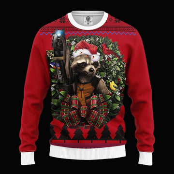 Guardians Of The Galaxy Rocket Racoon Noel Mc Ugly Christmas Sweater Thanksgiving Gift ? Usalast