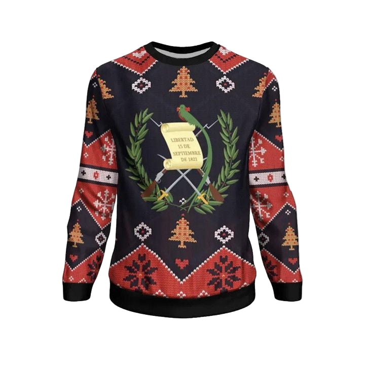 Guatemala Christmas Sweater ? Santa Claus Ho Ho Ho ? Bn1810 ? Usalast