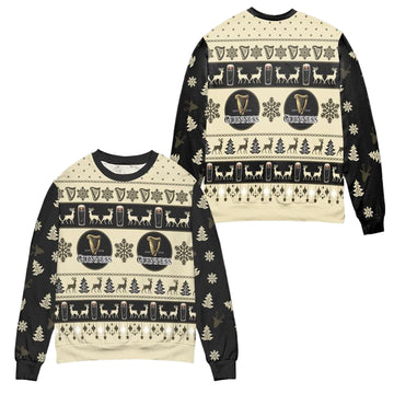 Guinness Beer Pine Tree Reindeer Ugly Christmas Sweater ? Usalast