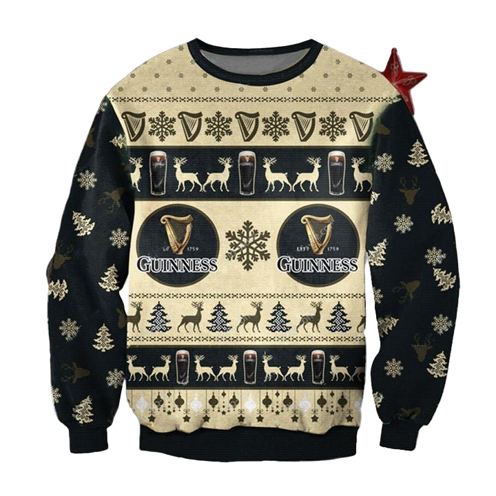 Guinness Irish Beer Ugly Christmas Sweater 2022 ? Usalast