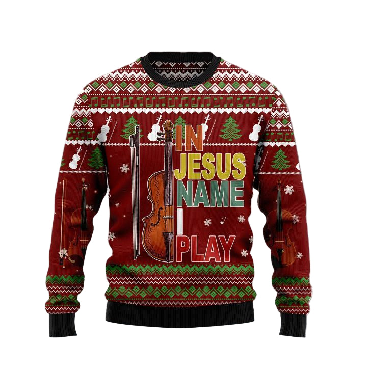 Guitar In Jesus Name I Play Ugly Christmas Sweater 2022 ? Usalast