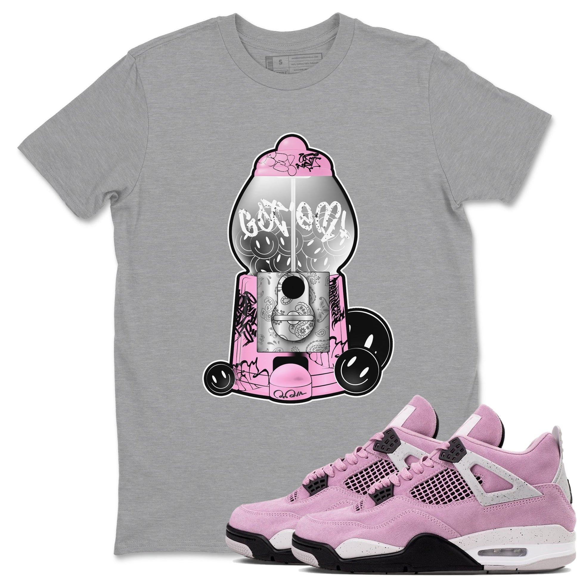 Gumball Machine Sneaker Tees - Air Jordan 4 Orchid
