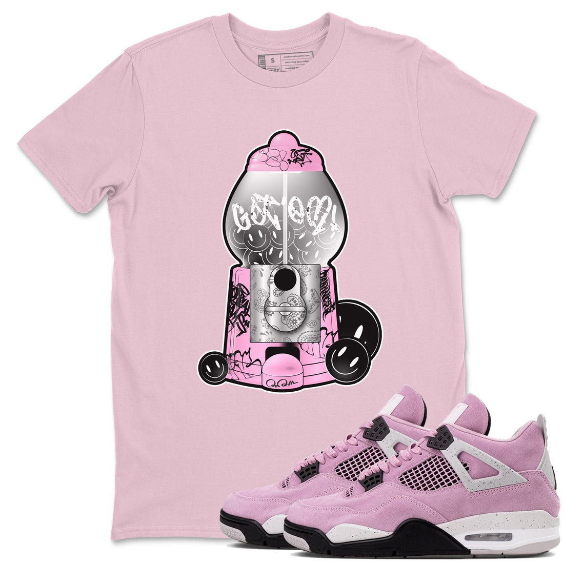 Gumball Machine Sneaker Tees - Air Jordan 4 Orchid