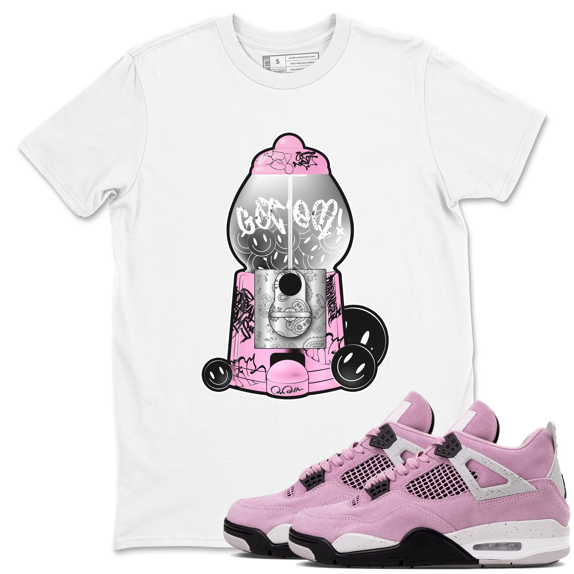 Gumball Machine Sneaker Tees - Air Jordan 4 Orchid