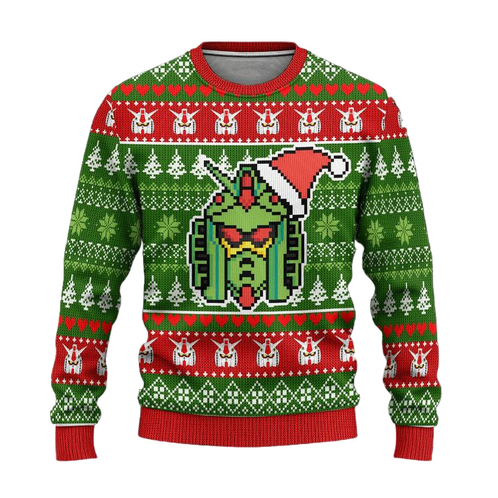 Gundam Anime Ugly Christmas Sweater Custom Xmas Gift ? Usalast