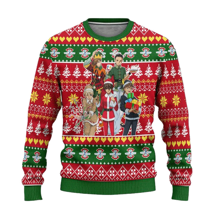 Gundam Team Anime Ugly Christmas Sweater Custom Xmas Gift ? Usalast