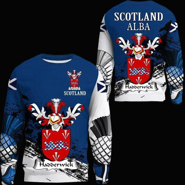 Hadderwick Scottish Family Crest Scotland Special Sweater A7 ? Usalast