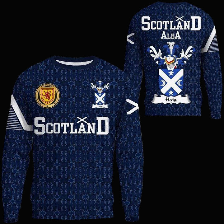 Haig Family Crest Sweater Scottish Home ? 1991 Style A7 ? Usalast